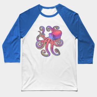 Colorful Octopus Baseball T-Shirt